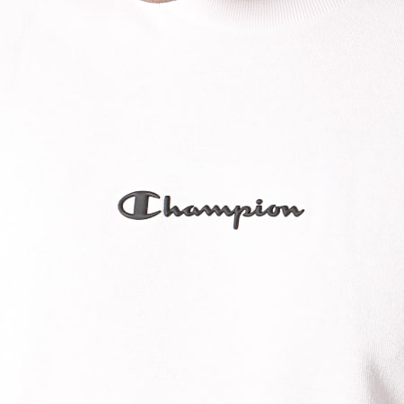 Champion - Sweat Crewneck A Bandes 214239 Blanc
