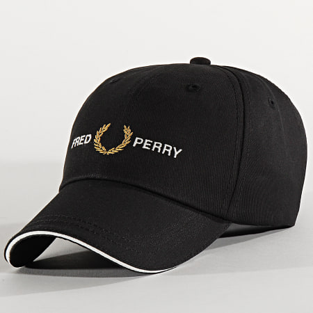 Fred Perry - Casquette Fitted Graphic Noir
