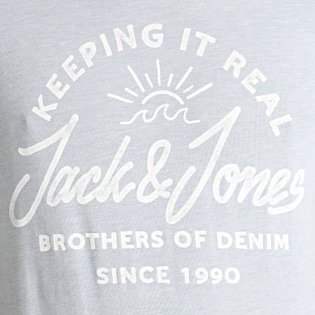 Jack And Jones - Tee Shirt Lakewood Bleu Ciel