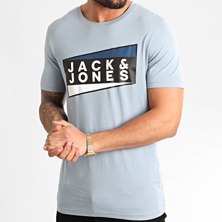 Jack And Jones - Tee Shirt Shaun Bleu Ciel