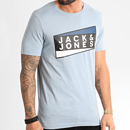 Jack And Jones - Tee Shirt Shaun Bleu Ciel