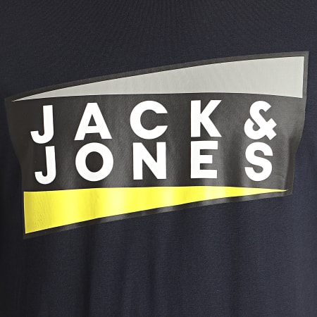 Jack And Jones - Tee Shirt Shaun Bleu Marine