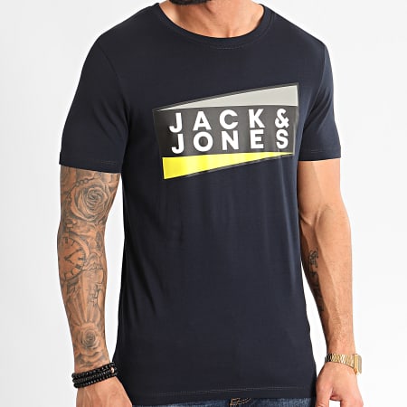 Jack And Jones - Tee Shirt Shaun Bleu Marine