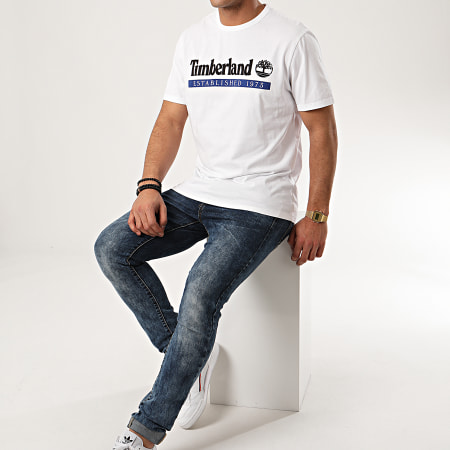 Timberland - Tee Shirt Established 1973 A22SC Blanc
