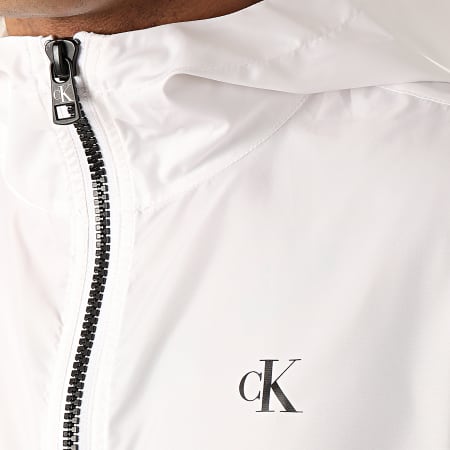 Calvin Klein - Coupe-Vent Zip Through 5279 Blanc