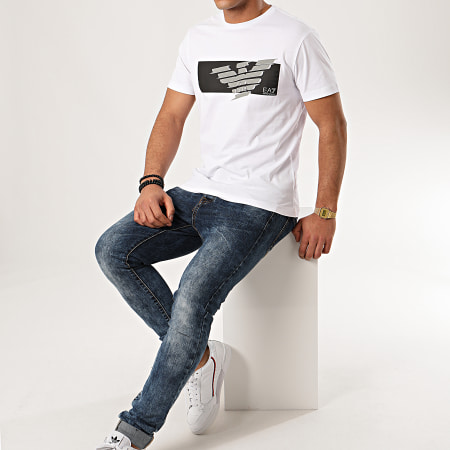 EA7 Emporio Armani - Tee Shirt 3HPT48-PJT3Z Blanc