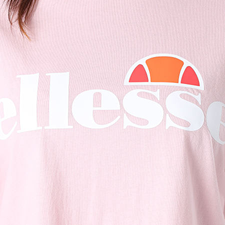 Ellesse - Tee Shirt Femme Crop Alberta SGS04484 Rose Clair