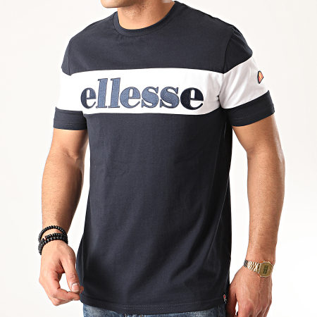 Ellesse - Tee Shirt Punto SHE08505 Bleu Marine Noir