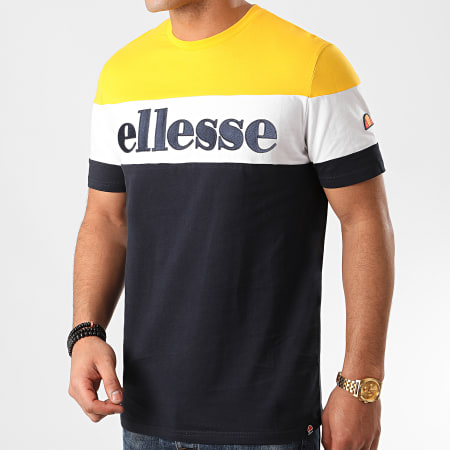 Ellesse - Tee Shirt Punto SHE08505 Bleu Marine Jaune