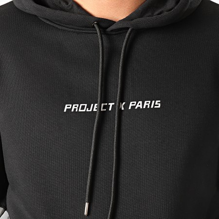 Project X Paris - Sweat Capuche 2020064 Noir Réfléchissant