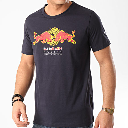 Puma - Tee Shirt Red Bull Racing Double Bull 596209 Bleu Marine