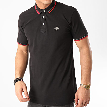 Schott NYC - Polo Manches Courtes Psharbours Noir