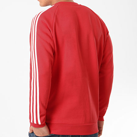 Adidas Originals - Sweat Crewneck A Bandes 3 Stripes FM3761 Rouge