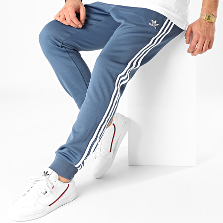 Adidas Originals - Pantalon Jogging A Bandes SST FM3807 Bleu Marine