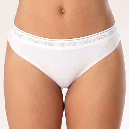 Calvin Klein - Tanga de mujer QF5733E Blanco