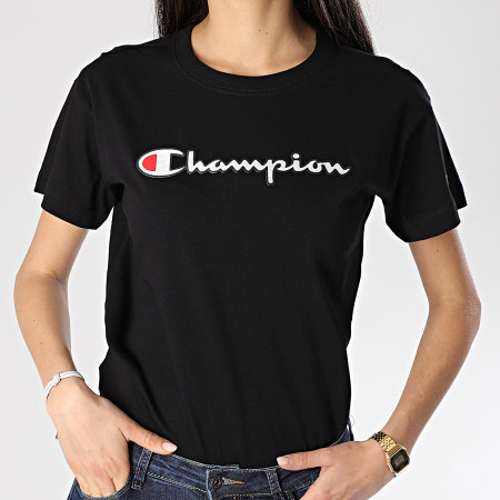 Champion - Tee Shirt Femme 112650 Noir