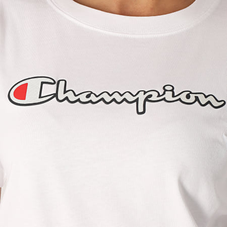 Champion - Tee Shirt Femme 112650 Blanc