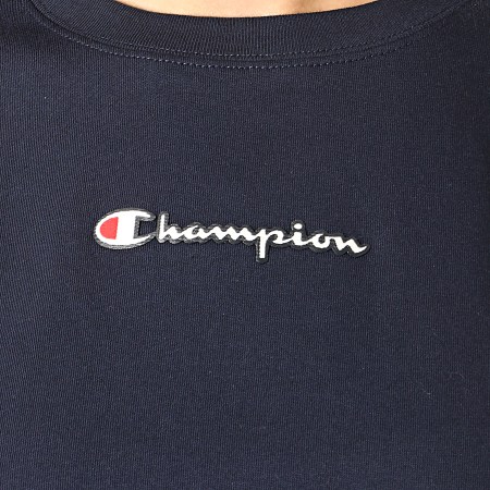 Champion - Tee Shirt Femme 112652 Bleu Marine
