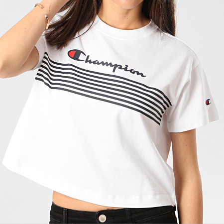 Champion - Tee Shirt Femme 113098 Blanc