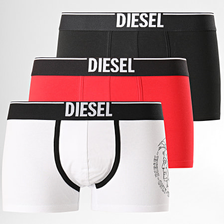 Diesel - Lot De 3 Boxers Damien 00ST3V Noir Blanc Rouge