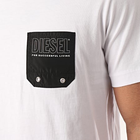 Diesel - Tee Shirt Poche Bmowt Diego 00SY99-0DAYD Blanc