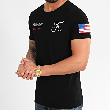 Final Club - Capsule USA Camiseta Con Parche Y Bordado 372 Negro