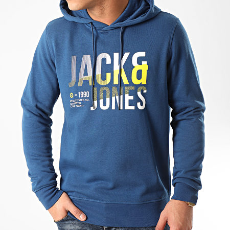 Jack And Jones - Sweat Capuche Foke Bleu