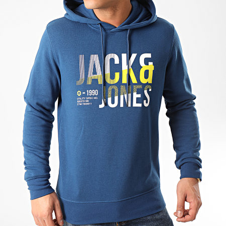 Jack And Jones - Sweat Capuche Foke Bleu