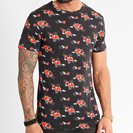 MTX - Tee Shirt TM0344 Noir Floral