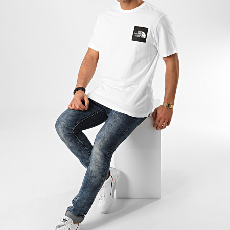 The North Face - Tee Shirt Fine CEQ5 Blanc