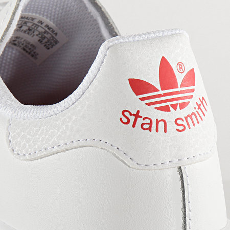 Adidas Originals - Baskets Femme Stan Smith EG6495 Cloud White Lush Red
