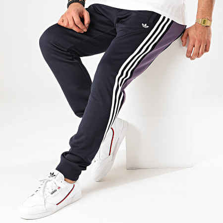 Adidas Originals - Pantalon Jogging A Bandes Wrap FM1527 Bleu Marine