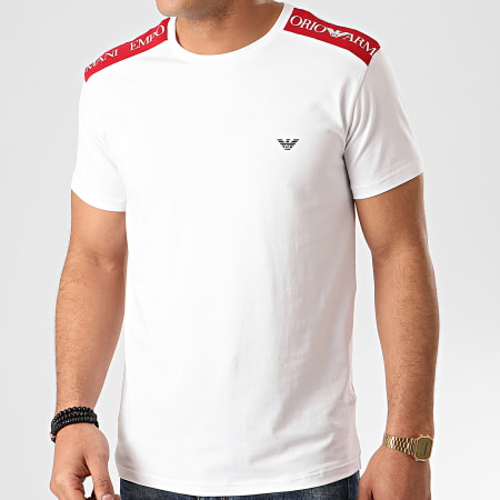 Emporio Armani - Tee Shirt A Bandes 211819-0P462 Blanc