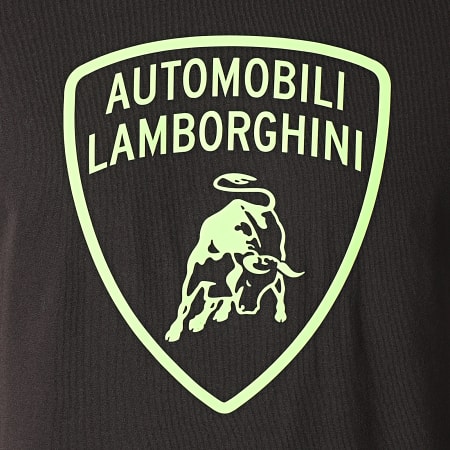 Lamborghini - Tee Shirt B3XVB7TL-30260 Noir Vert Réfléchissant