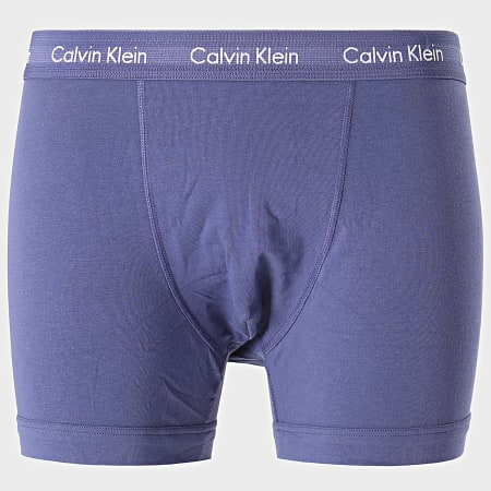 Calvin Klein - Lot De 3 Boxers Cotton Stretch U2662G Rose Rouge Bleu Marine