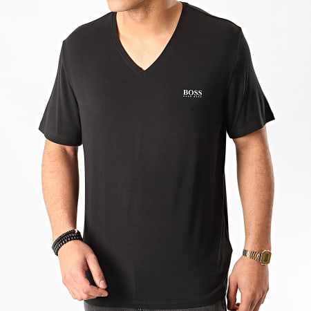 BOSS - Tee Shirt Col V Comfort 50407677 Noir