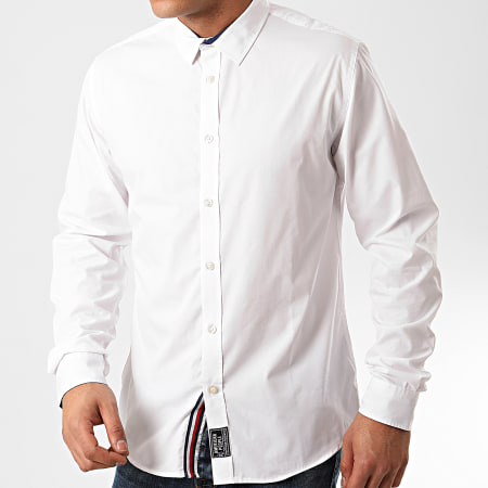 American People - Chemise Manches Longues Mocha Blanc