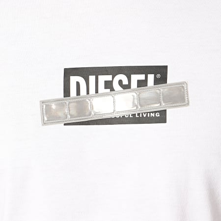 Diesel - Tee Shirt Réfléchissant Diego S7 Maglietta 00SEEB-0BASU Blanc