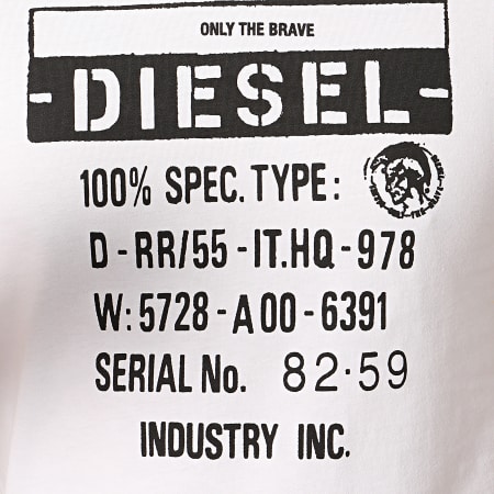 Diesel - Tee Shirt Diego S1 00SEFZ-0091A Blanc