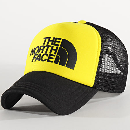 The North Face - Casquette Trucker Logo 3FM3 Noir Jaune