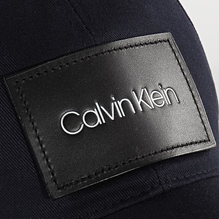 Calvin Klein - Casquette Leather Patch BB Cap 5490 Bleu Marine