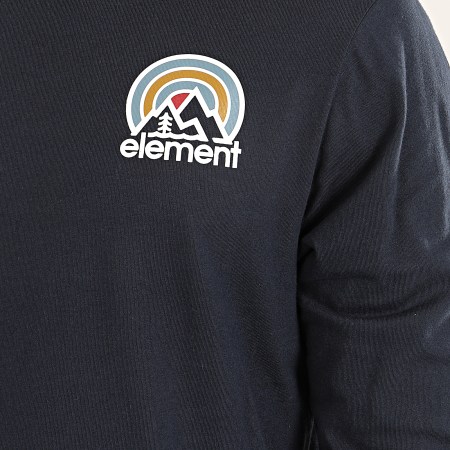 Element - Tee Shirt Manches Longues Sonata Bleu Marine