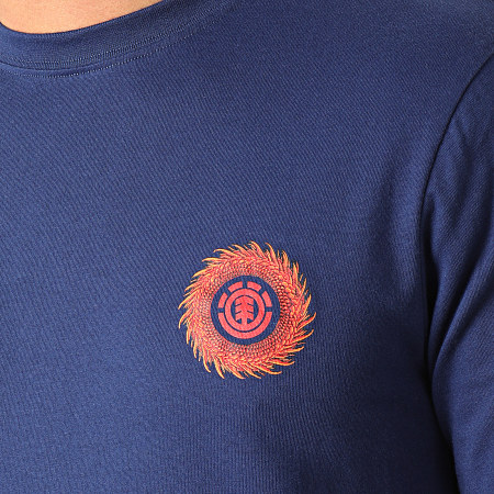 Element - Tee Shirt Manches Longues Florian Bleu Marine