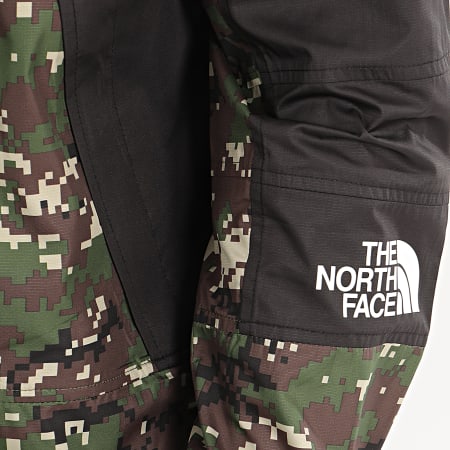 The North Face - Coupe-Vent A Capuche Moutain A3RYS Noir Vert Kaki Camouflage