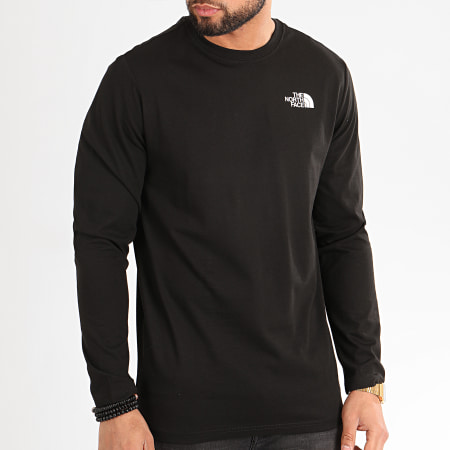 The North Face - Tee Shirt Manches Longues Red Box 93LJ Noir