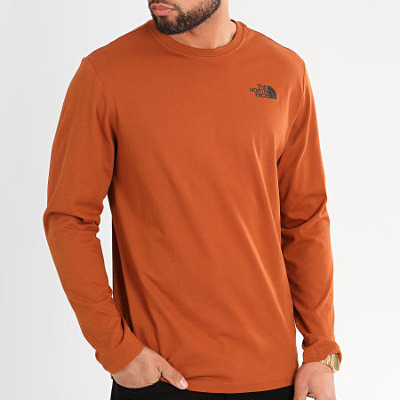The North Face - Tee Shirt Manches Longues Red Box A493L Camel