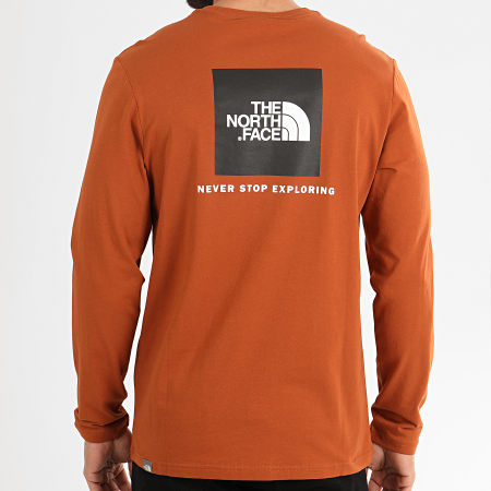The North Face - Tee Shirt Manches Longues Red Box A493L Camel