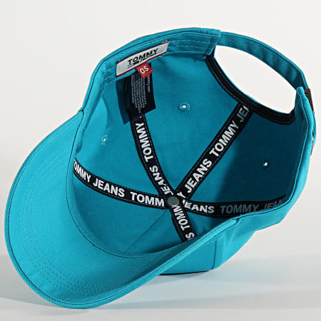 Tommy Jeans - Casquette Flag Cap 5956 Bleu Turquoise