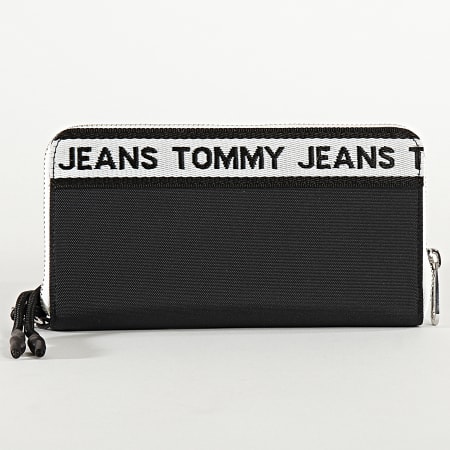Tommy Jeans - Portefeuille Femme Logo Tape Nylon 8263 Noir