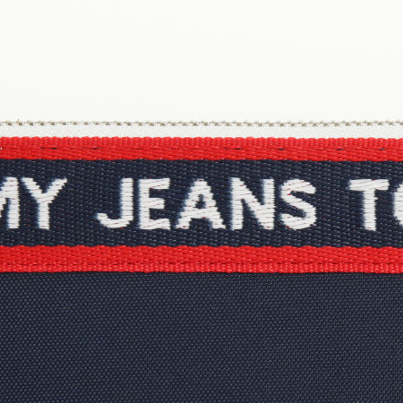 Tommy Jeans - Portefeuille Femme Logo Tape Nylon 8264 Bleu Marine